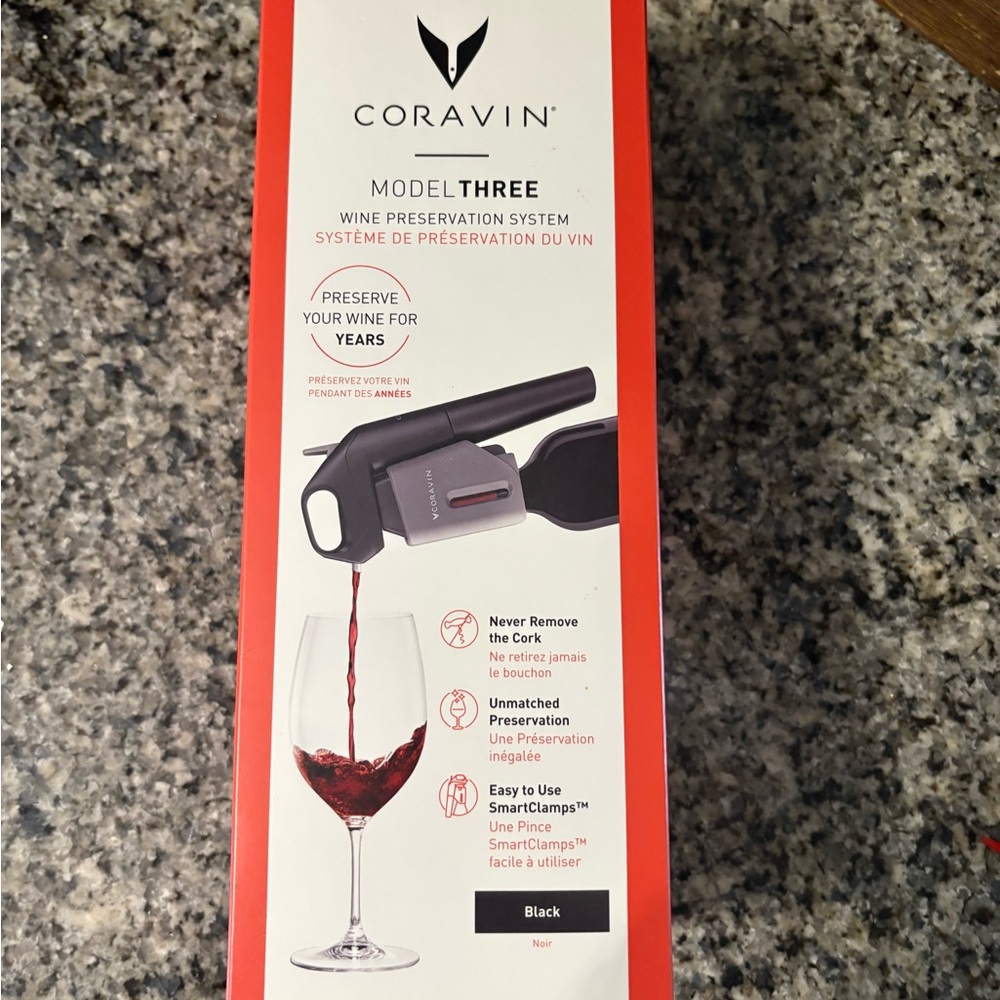Coravin Model Three Wine Preservation System - Black